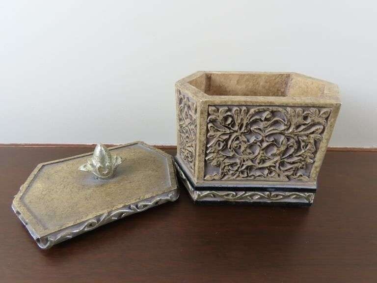 Composite Lidded Trinket Box
