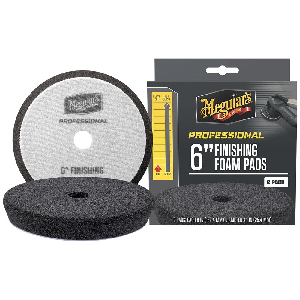 Meguiar's Professional 6" Foam Finishing Pads *2-Pack M6FFP2 UPC 070382018924
