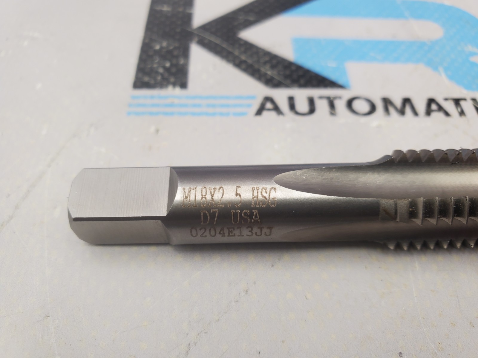 M18 X 2.5 D7 HSG 4 Flute Hand Plug Tap
