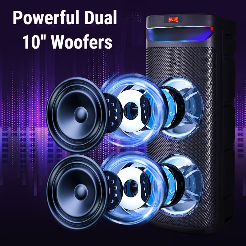 All-in-One 1000W Karaoke Speaker Wireless Mic TWS Bluetooth