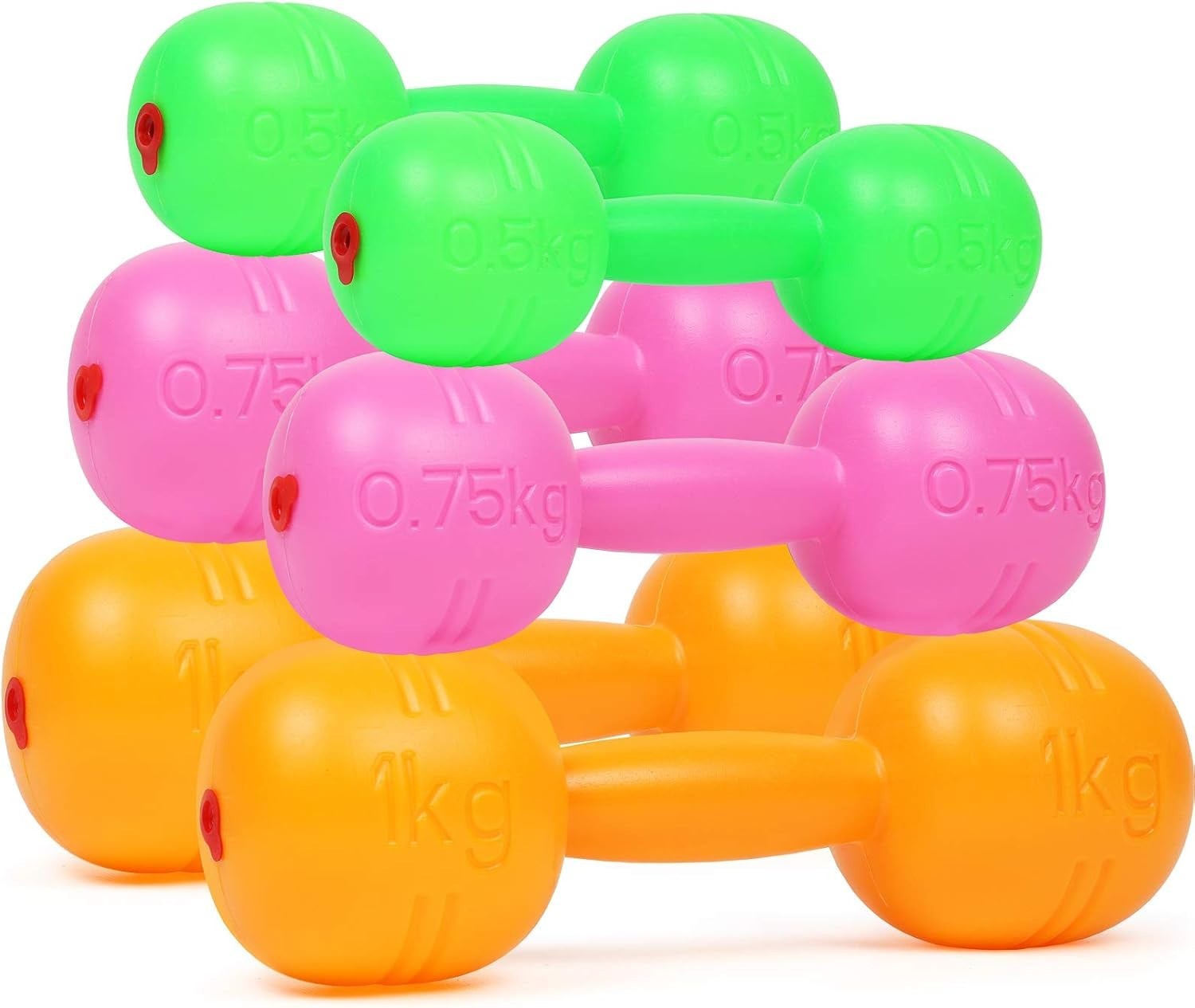 Kids Plastic Weight Set Dumbbells Set for toddlers | Barbell Fitness Exercise...