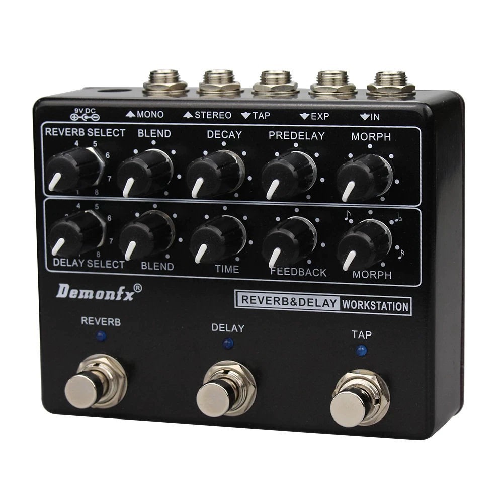 Demonfx RDW Reverb Delay Workstation Guitar Effect Pedal Multi Effects