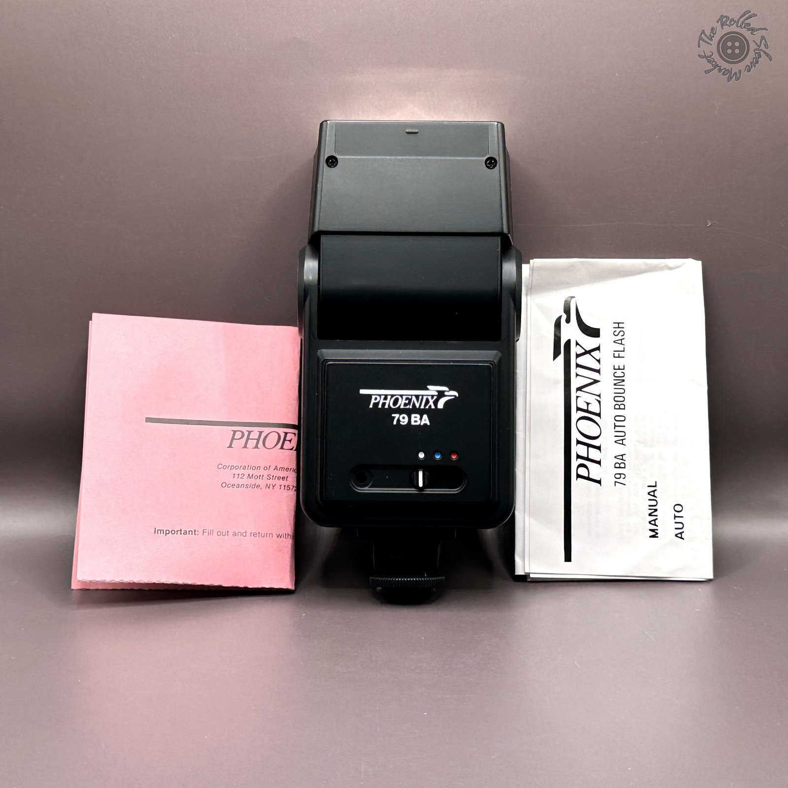 Phoenix 79 BA Electronic Flash with Box and Manuals - Untested - Sold As Is