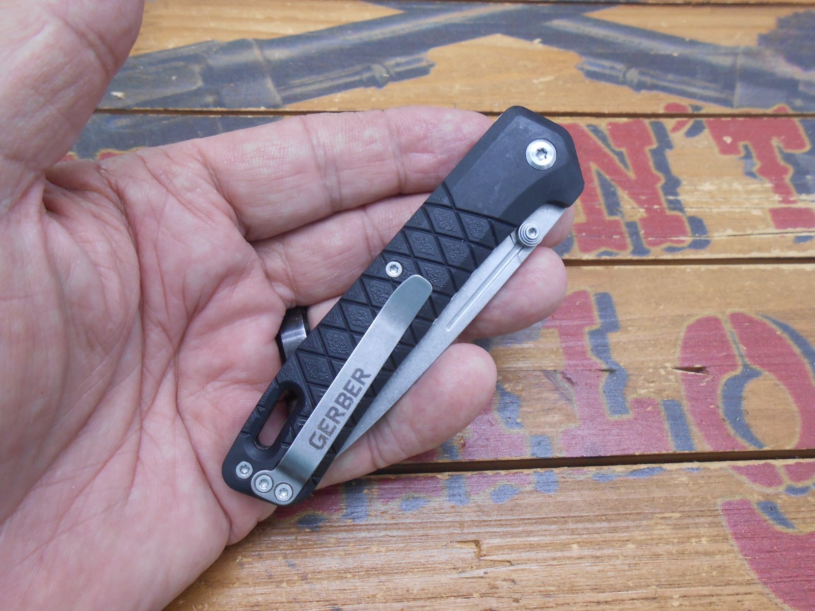 Gerber Zilch Pocket Knife Liner Lock Plain Edge Blade