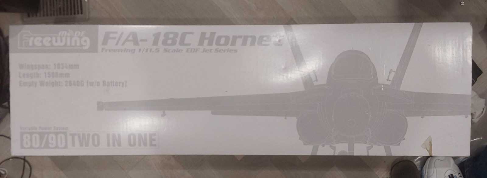 Freewing F/A-18C Hornet 1:11.5 Gray Foam JP-90mm EDF Electric ARF Jet