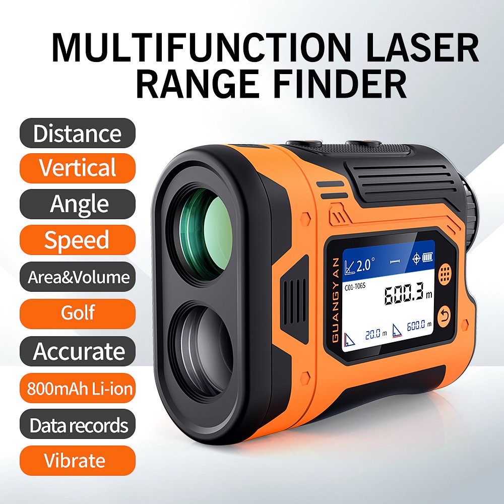 Golf Range Finder Laser 600Y Slope on/off Flagpole Lock Vibration