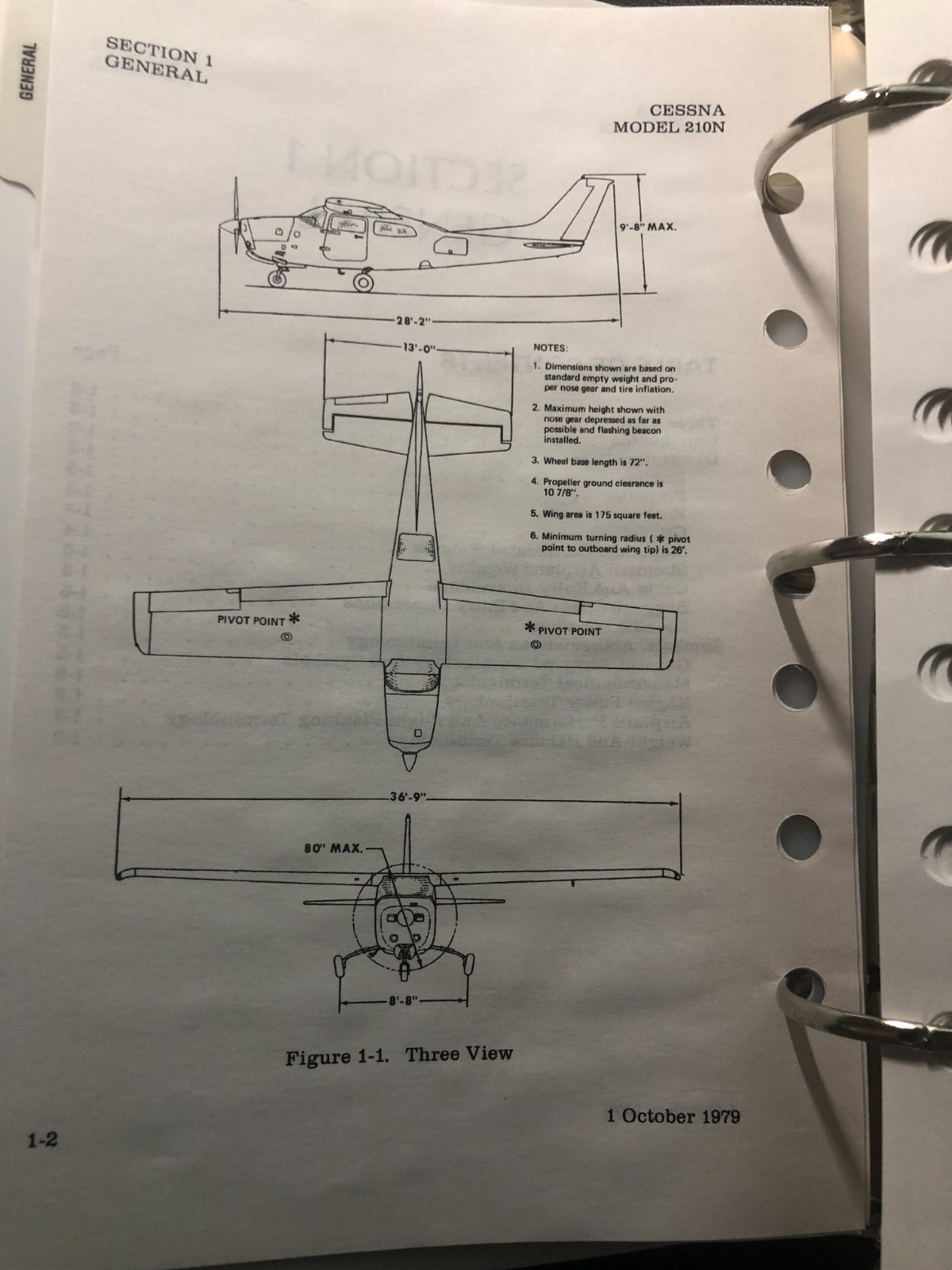 Cessna Pilots Operating Handbook 210N Centurion 1980