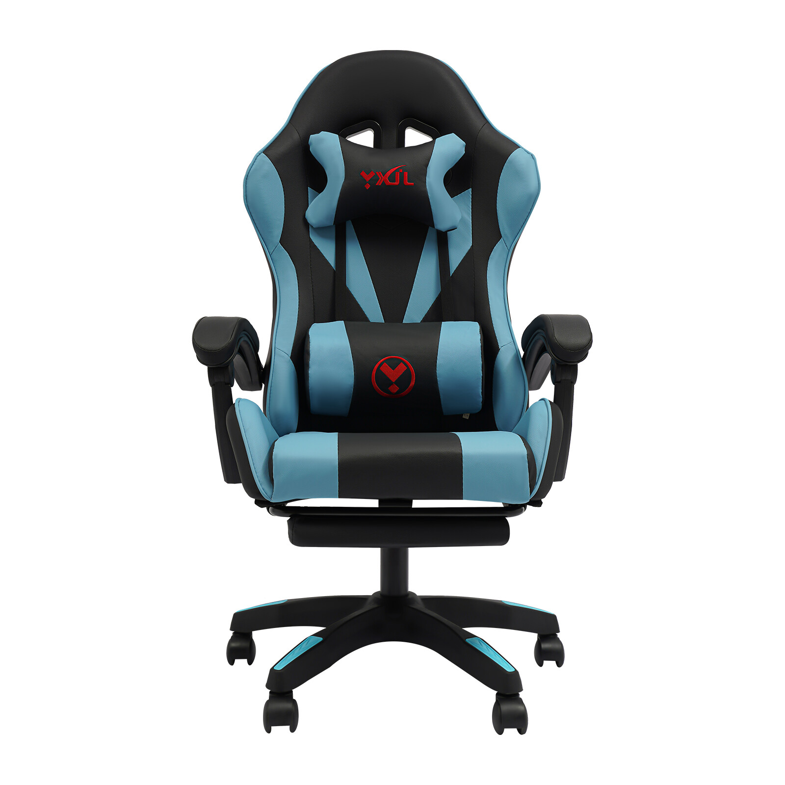 Gaming Chair Ergonomic Gaming Chair for Adults with Footrest & Lumbar Pillow