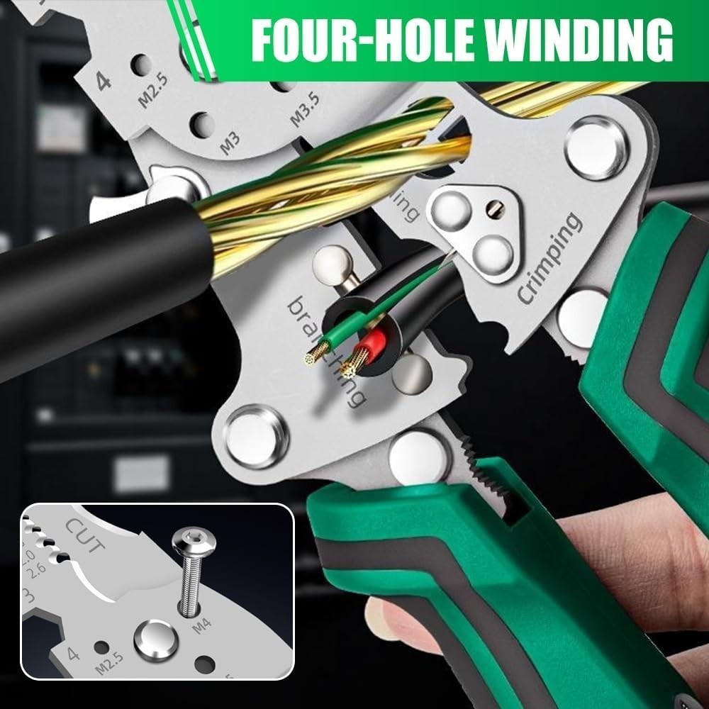 Multi-Function Wire Stripper Tester​​ 18 IN 1 Foldable Plier with Voltage Tester