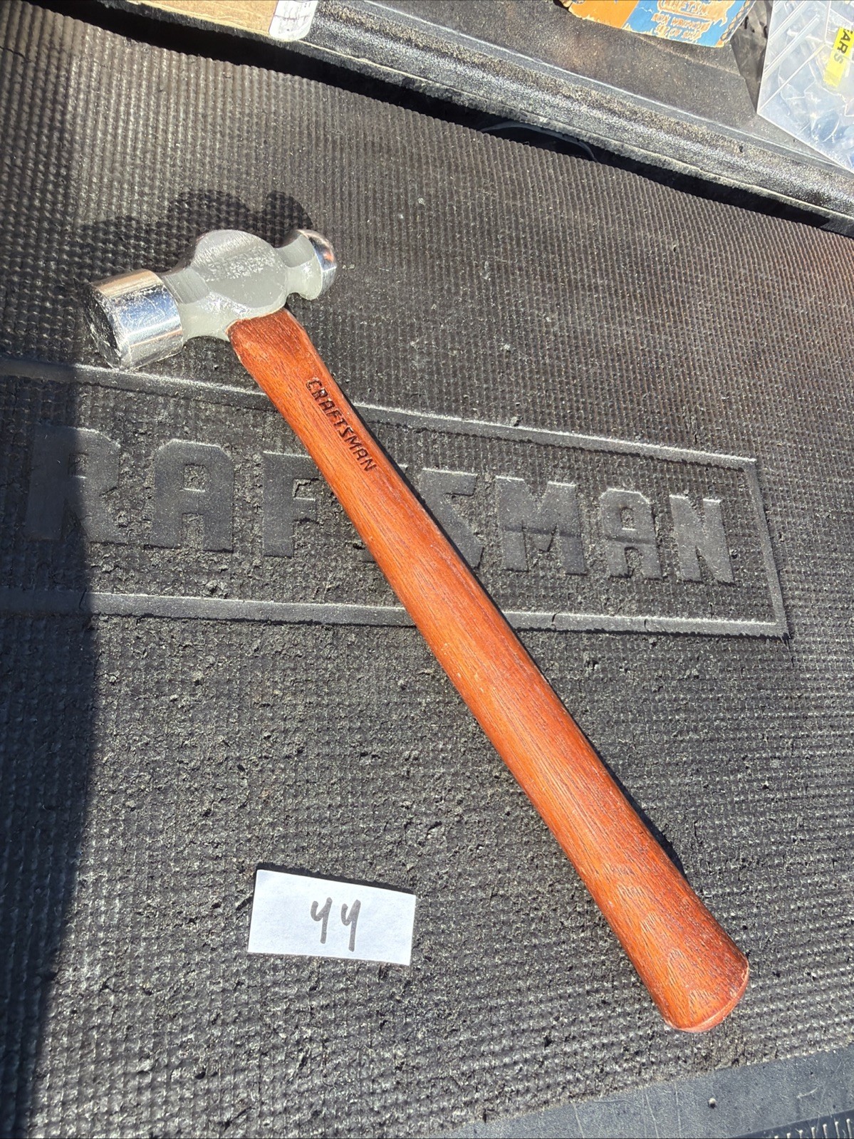 Sears Craftsman USA Nos 38465 Ball Pein Peen Hammer Stickered 16oz Gray head