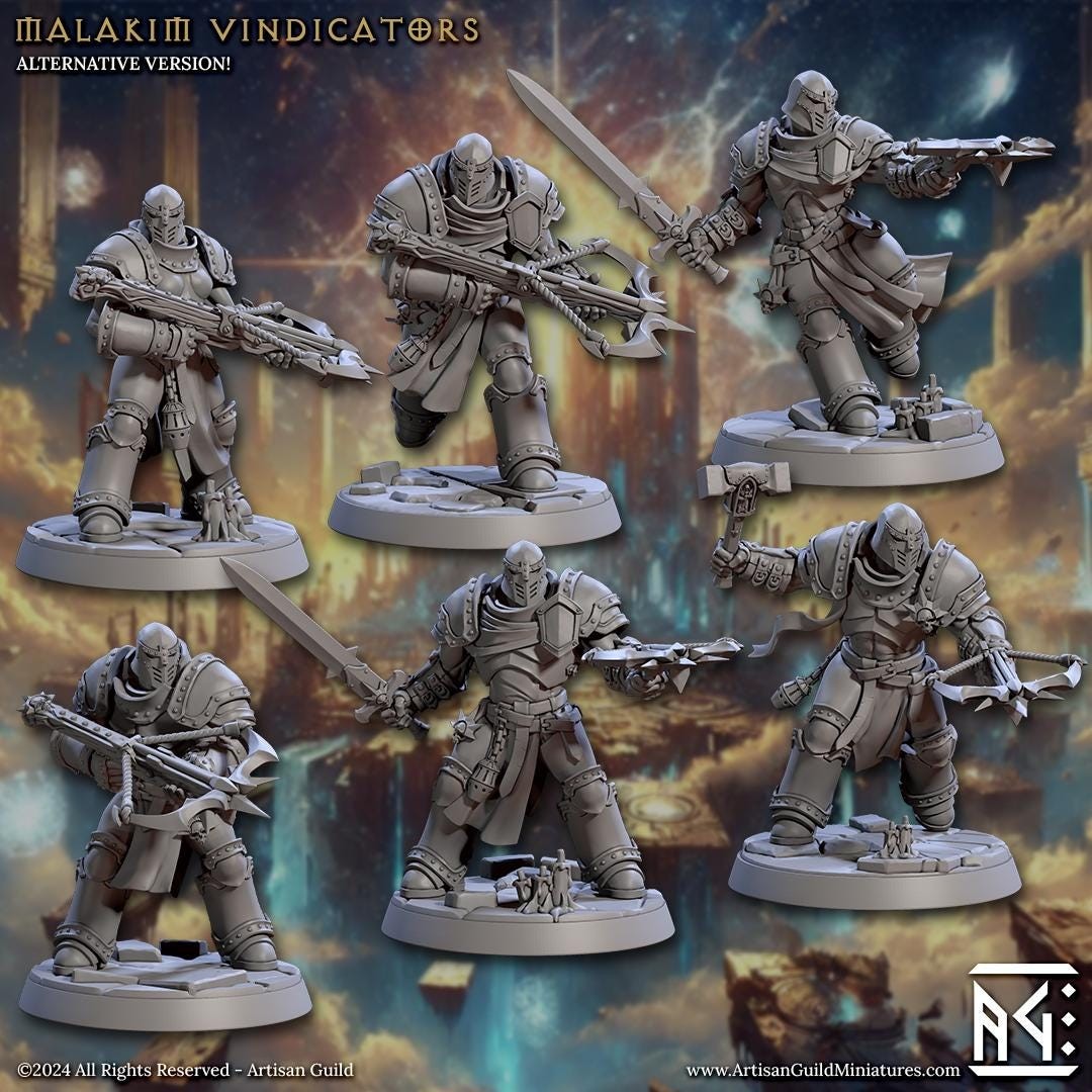 Malakim Vindicators KIT 2 Set | Artisan Guild Miniatures
