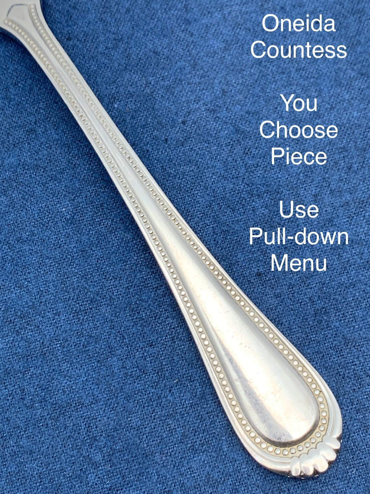 Countess (STAINLESS) by ONEIDA SILVER *You Choose Piece*Beaded Edge Glossy
