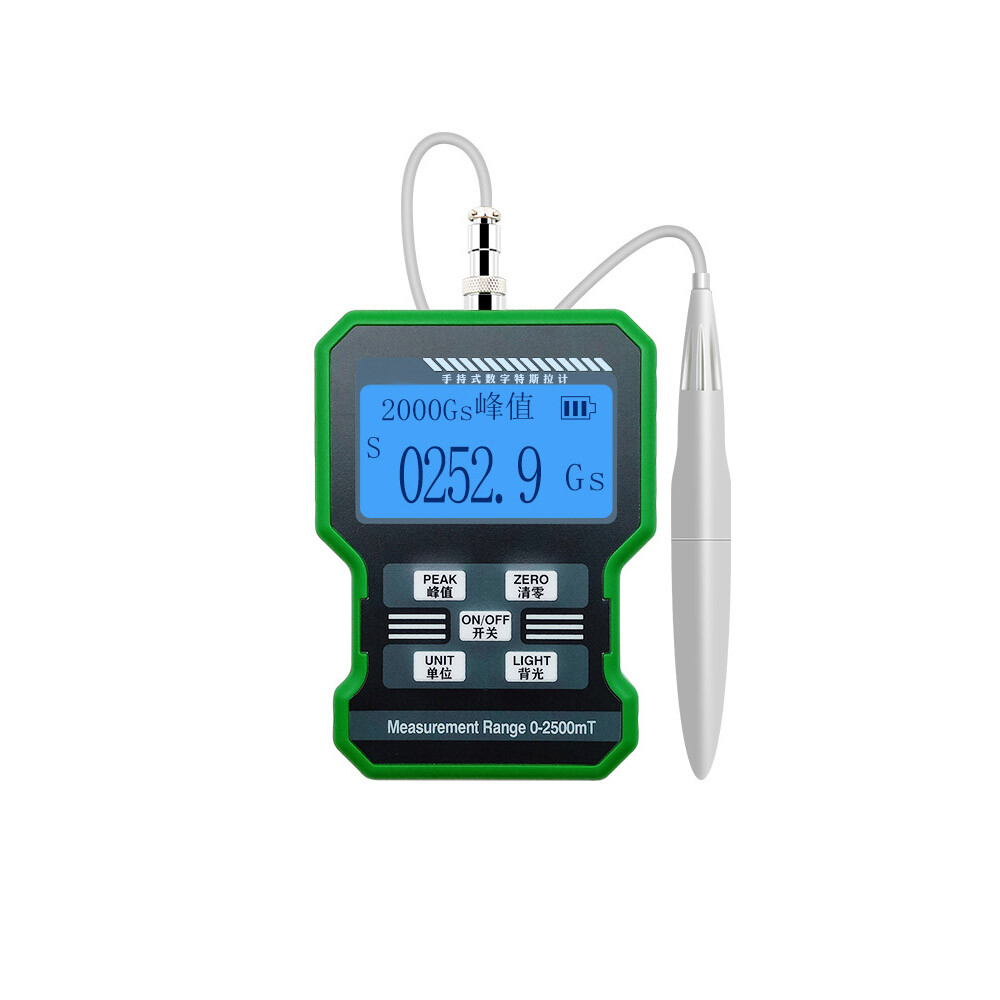 High Precision Digital Tesla Meter Flux Gauss Meters Magnetic Field Detector #L5