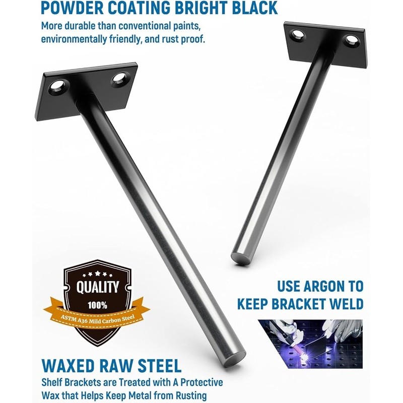 32 Pack Floating Shelf Bracket Concealed Support Heavy Duty 110lb Capacity New