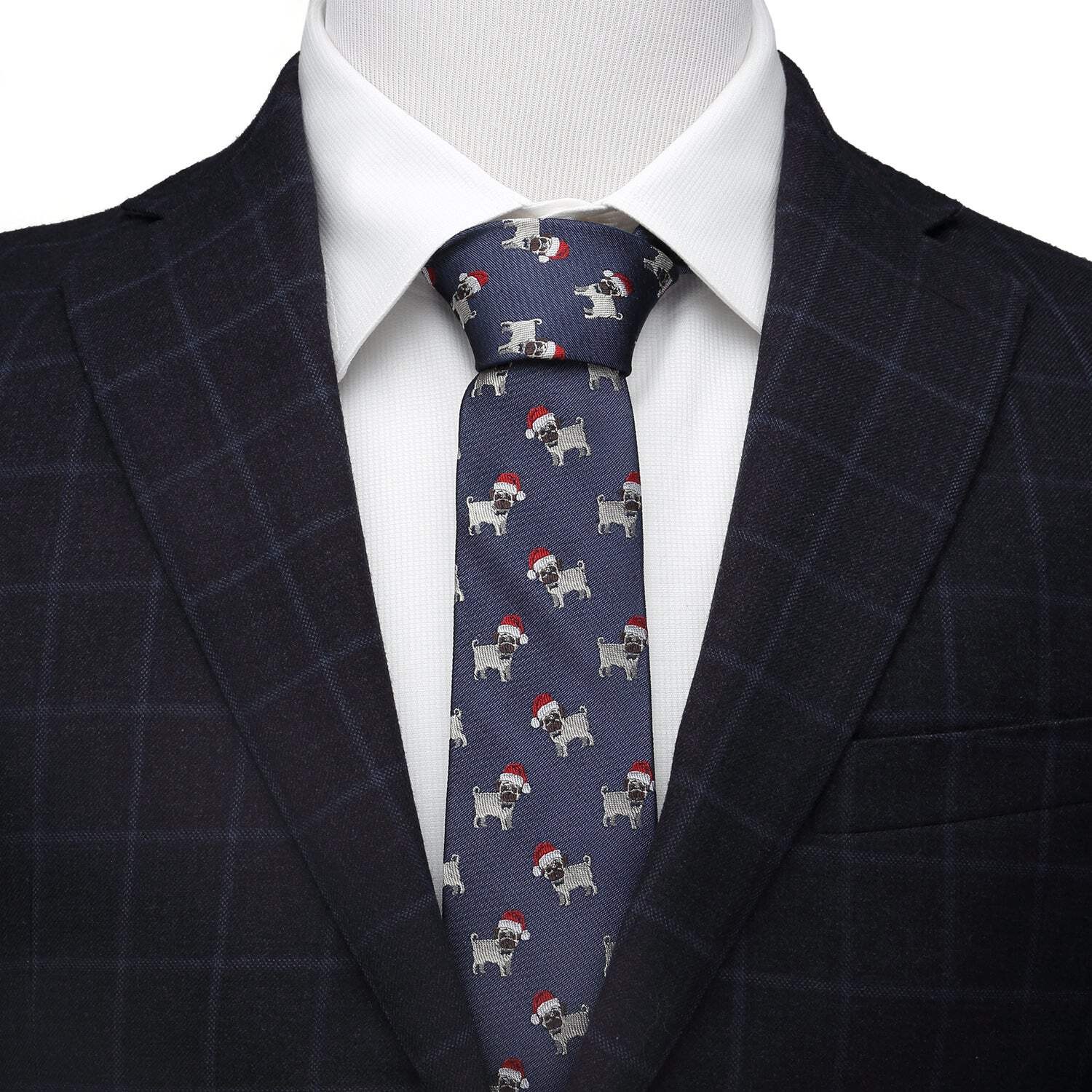 Santa Pug Men's Tie