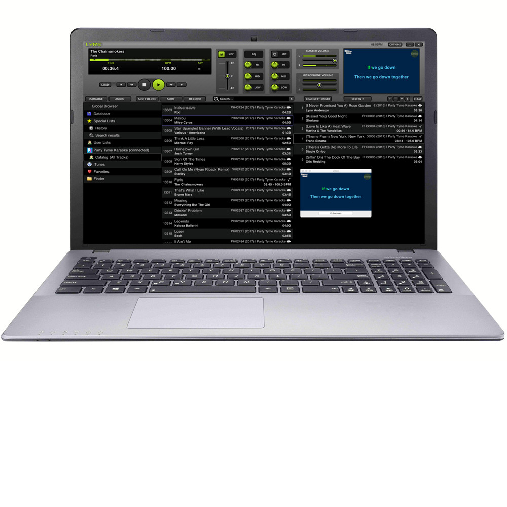 Karaoke DJ Laptop With Free Karaoke Software