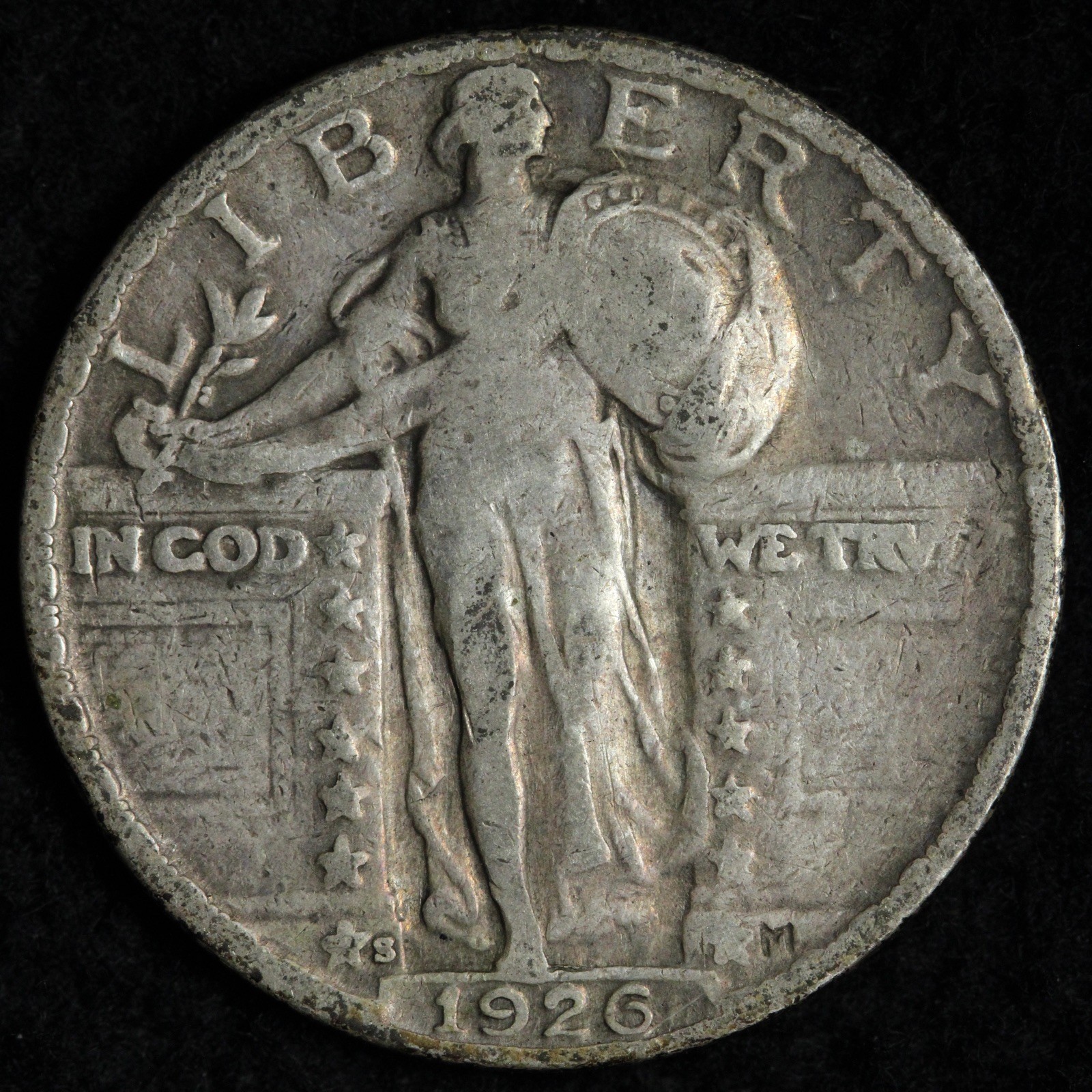 1926-S Standing Liberty Silver Quarter VF E264 OIJG