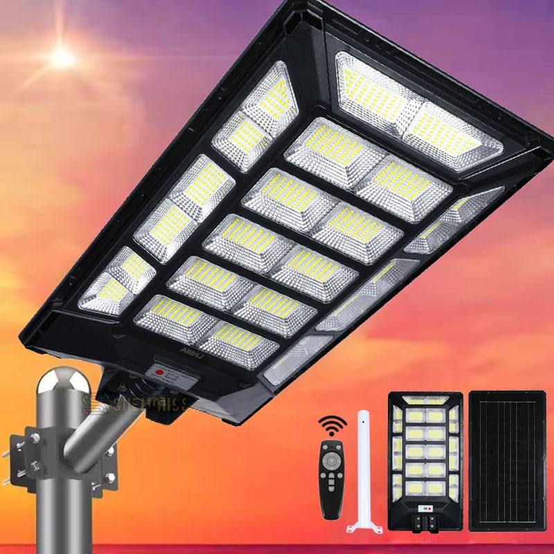 11000W LED Commercial Solar Street Light, Outdoor Dusk to Dawn parking lot light