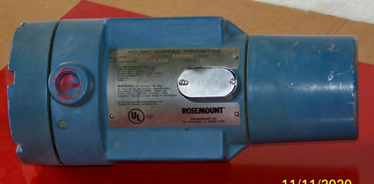 GDT-10AD Rosemount 110 volt ac explosion proof transmitter 3/4" conduit openings