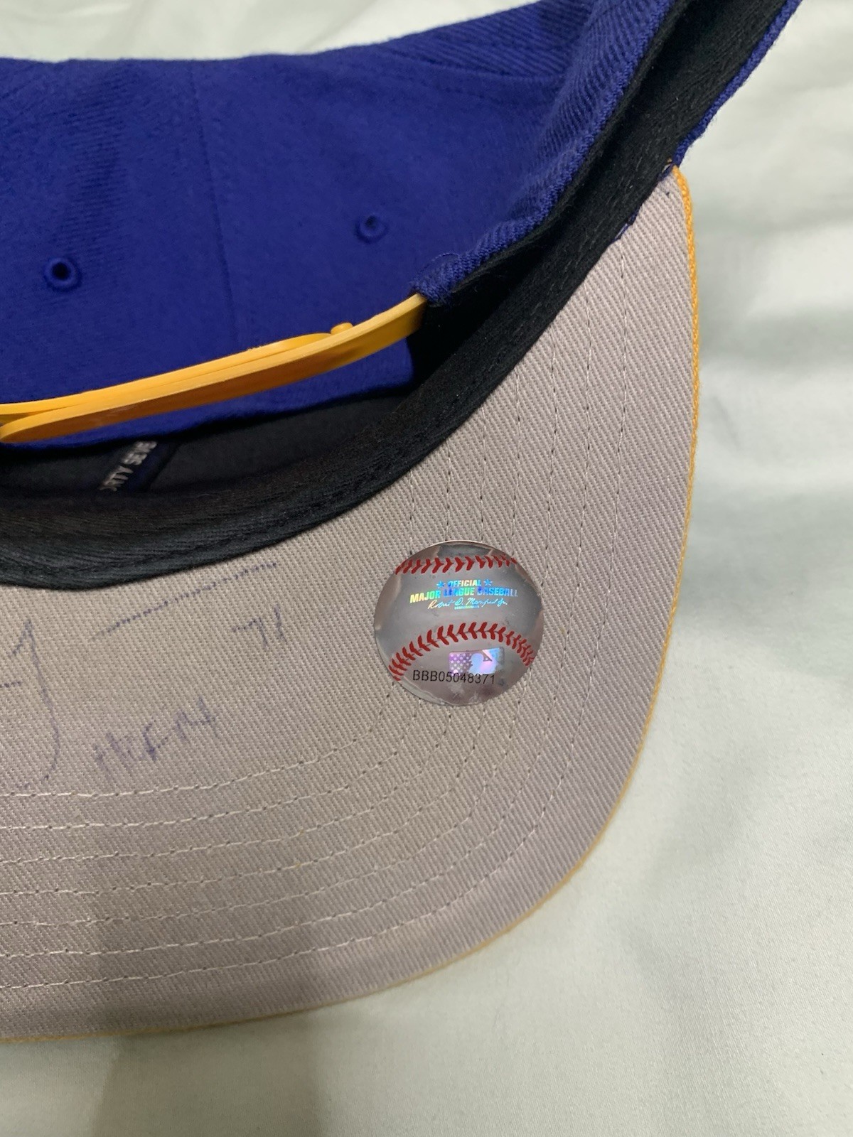 Seattle Mariners 47 SnapBack Hat Autographed By Walter Jones HOF Inscribed!