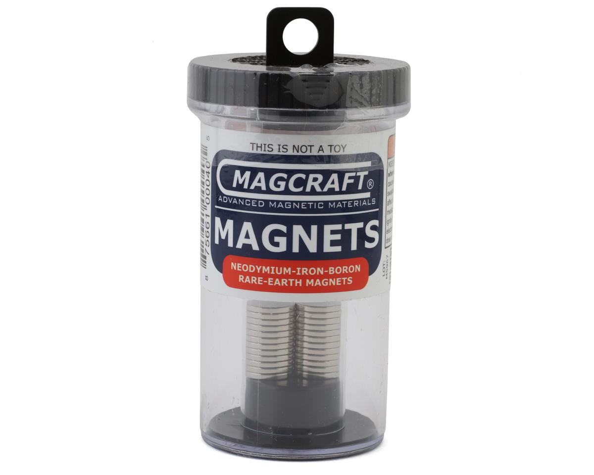 National Imports  / Magcraft Rare Earth Magnets Flat Disc Magnets (24) [NSN0640]