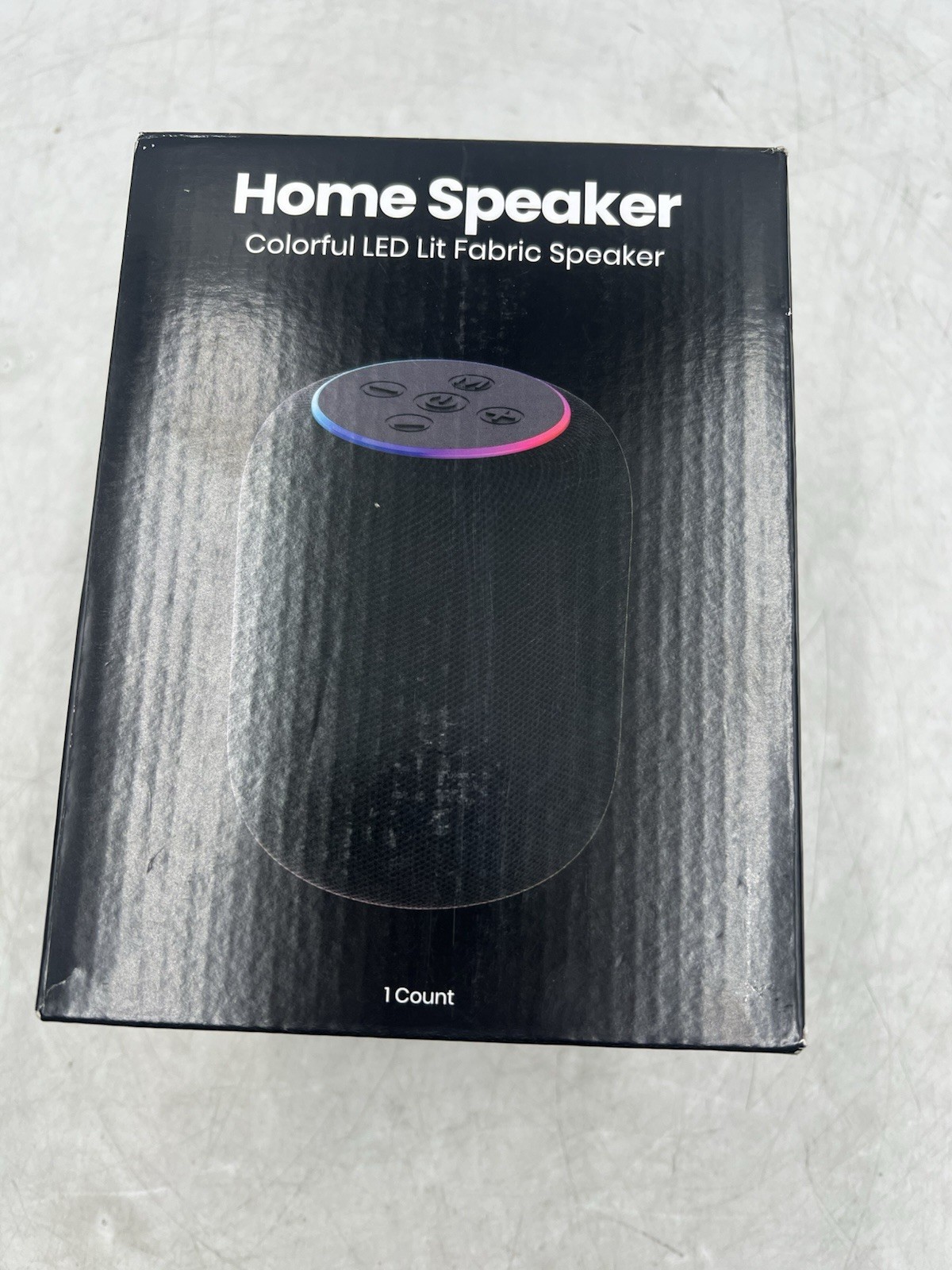 GEMS Wireless Home Speaker Colorful LED Lit Fabric