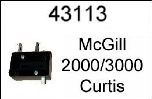 Curtis 43113 McGill Microswitch. NOS. For Curtis 2000/3000 machines. Free ship!