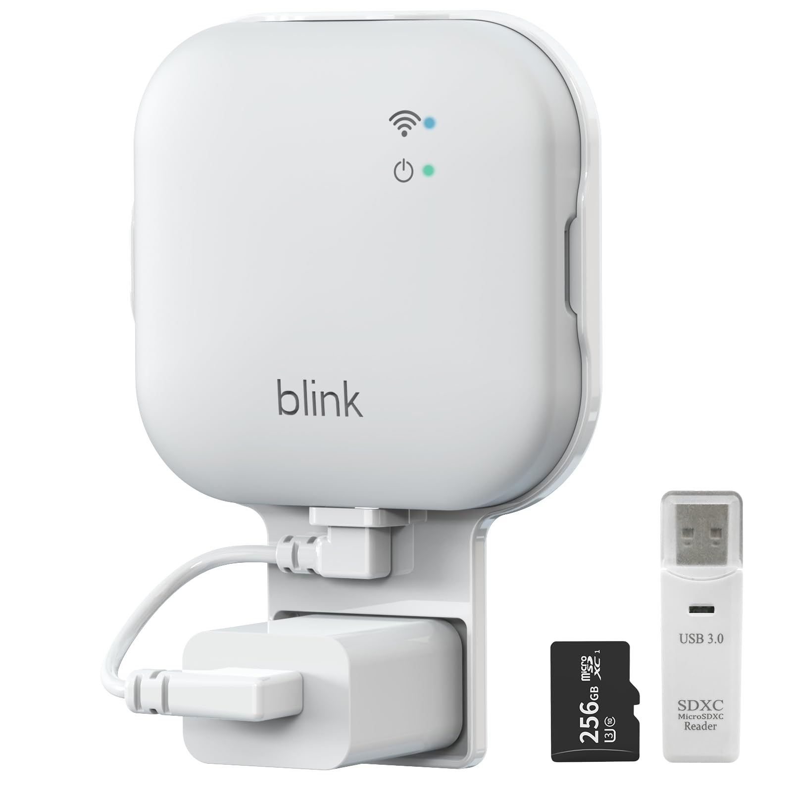 256GB MicroSD, Sync Module XR Mount, No-Drill for Blink Cameras, USB-C, Reader