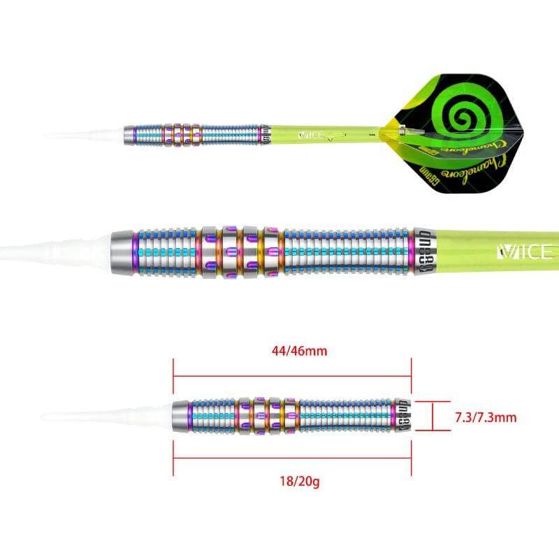 ONE80 Chameleon Citrine 2BA 18g Dart Barrels