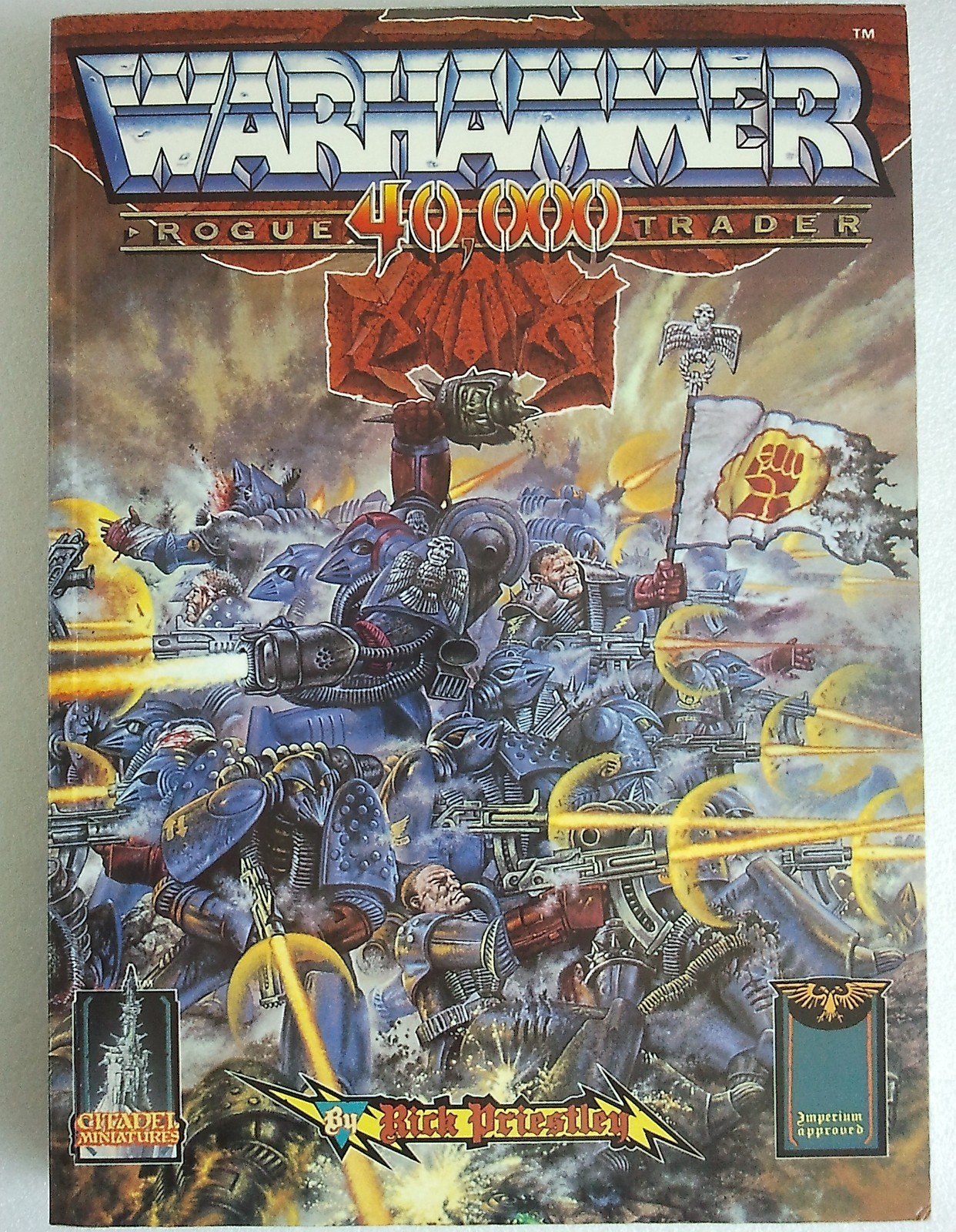 Original Warhammer 40,000 Rogue Trader Core Rulebook Softcover 1990 40k GW