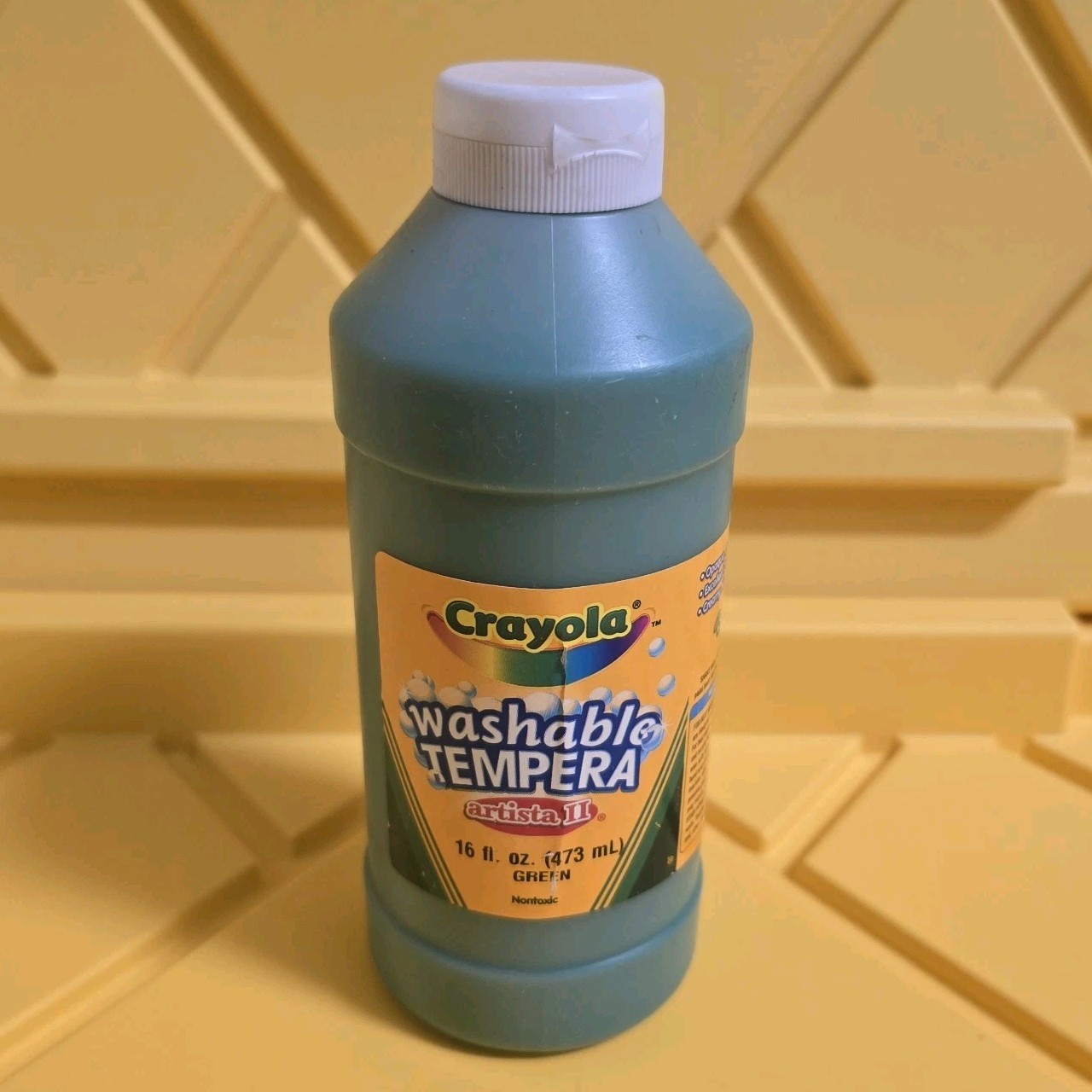 New Sealed - 16 oz Crayola Washable Green Paint 54-3000-0-302