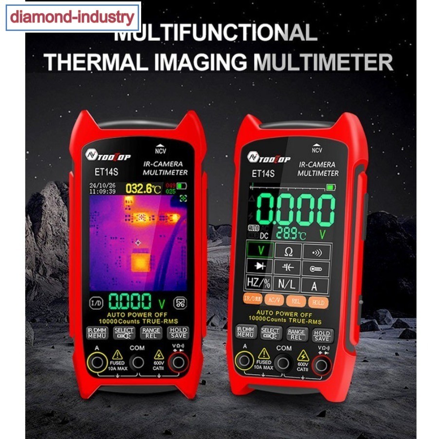 TOOLTOP ET14S 240x240 Thermal Imaging Multimeter with 2.8in IPS LCD Support 10A-