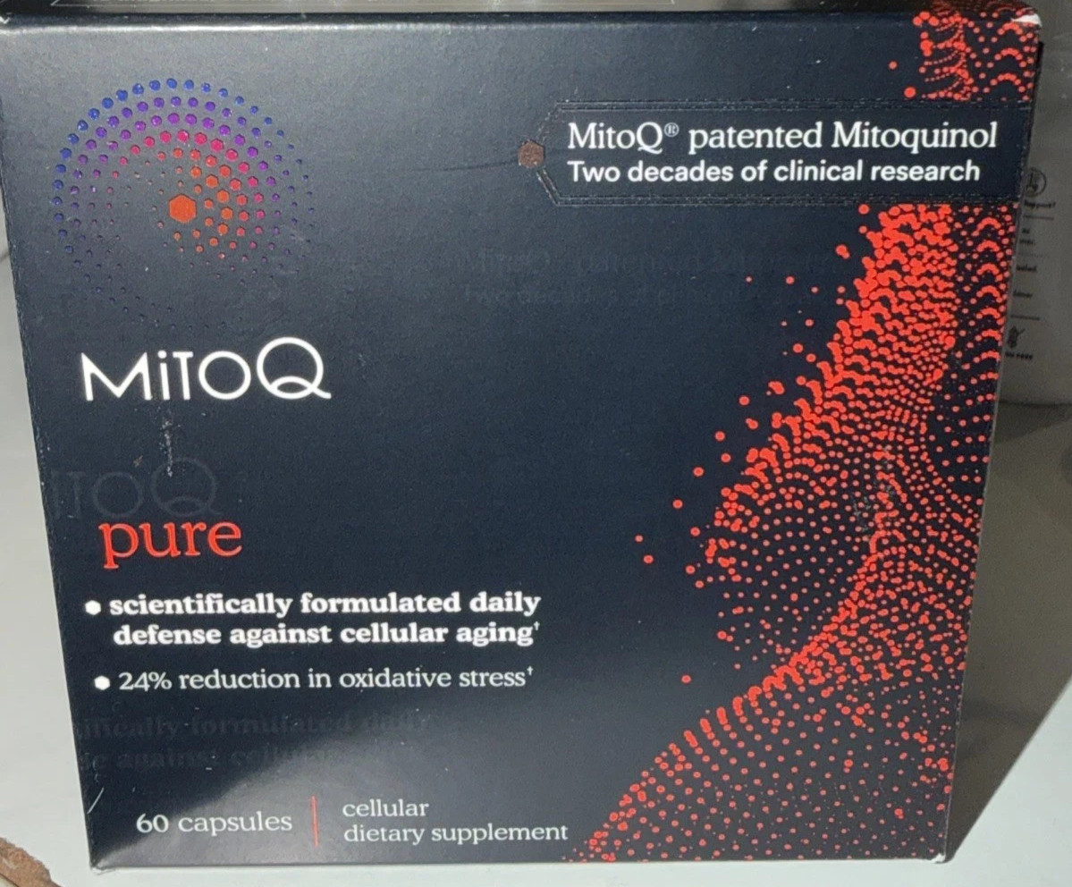 MitoQ Pure Anti Aging Vitamin Supplement New Sealed exp 04/2028 New Zealand made