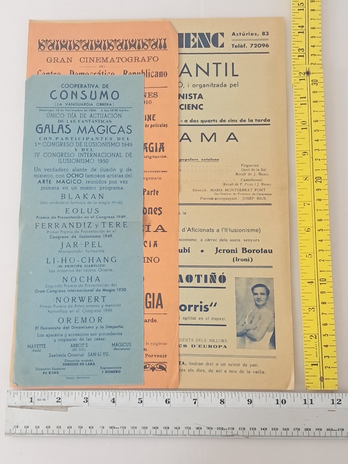 Magic Vintage Collectable Broadsides x (3) Spanish & Related