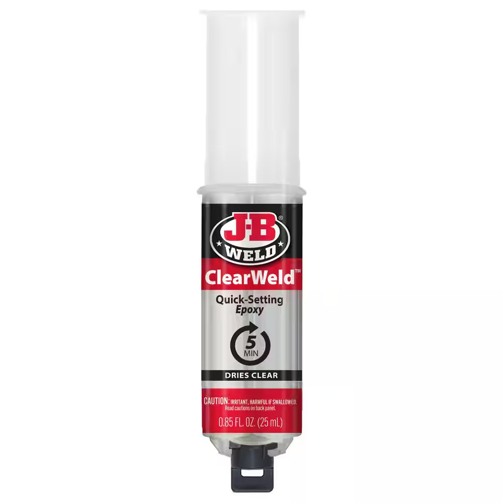 0.85 Oz. Clearweld Quick-Set Epoxy Syringe