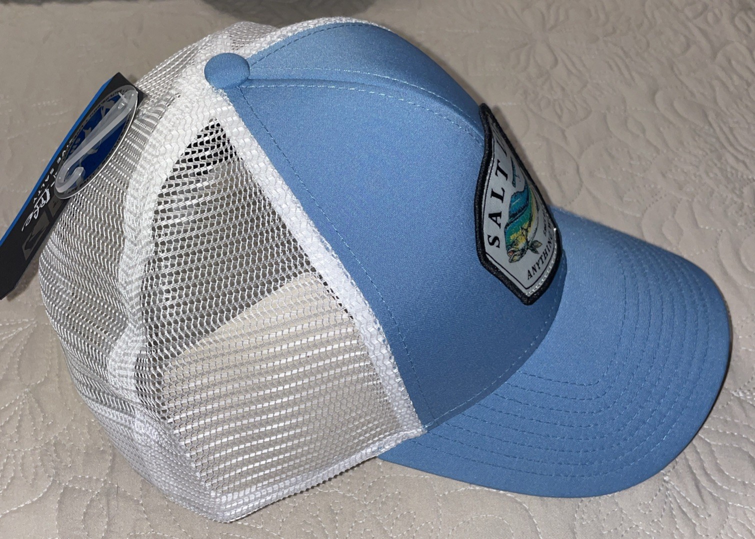 NWT Blue Salt Life Fishing SnapBack Baseball Cap Hat One Size