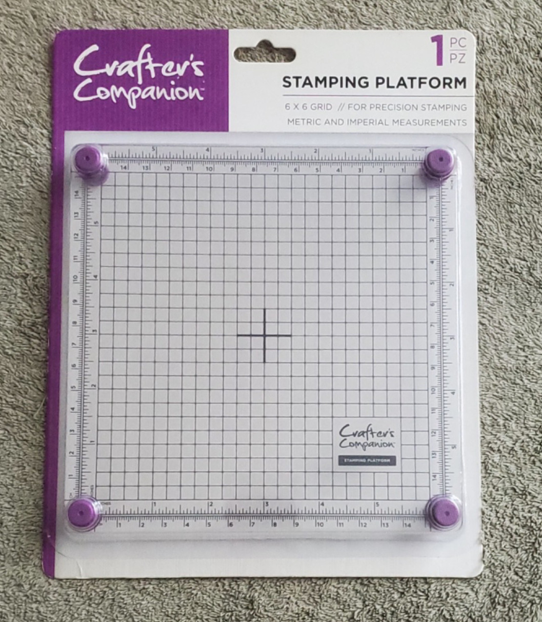 Crafter’s Companion 6 X 6 Grid Precision Stamping Platform Metric Imperial New