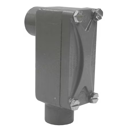 Hubbell Killark Xlb-2 Conduit Outlet Body, Alum, Trd Sz 3/4In