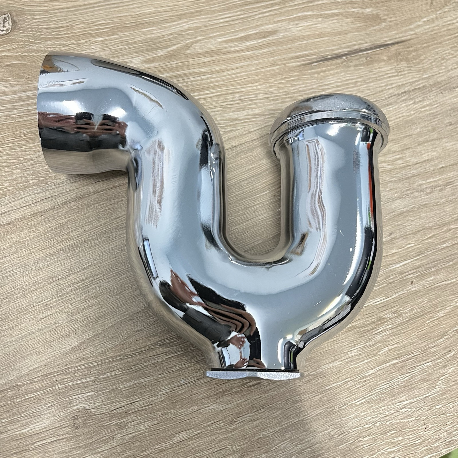 CHROME PLATED CAST BRASS NY TRAP WITH CLEANOUT 1-1/2 x 1-1/2 - 10 AVAILABLE