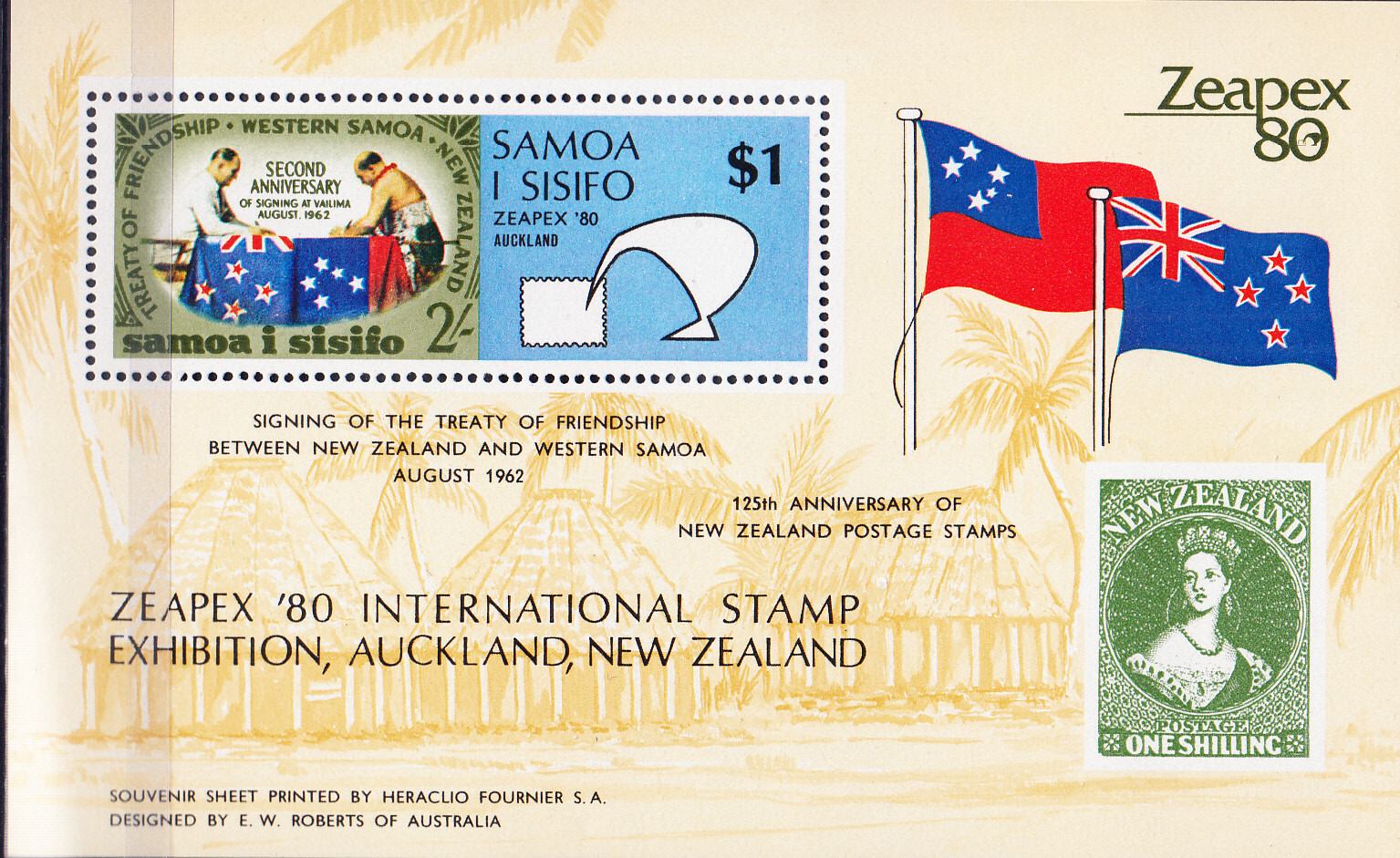 W SAMOA 0533 ZEAPEX NEW ZEALAND STAMP EXHIBITION