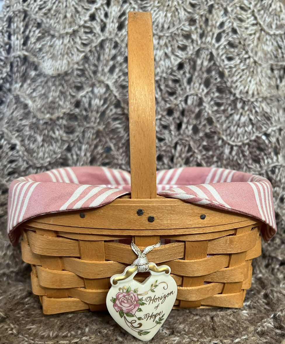 Longaberger ACS American Cancer Society Horizon of Hope Basket Set 1999