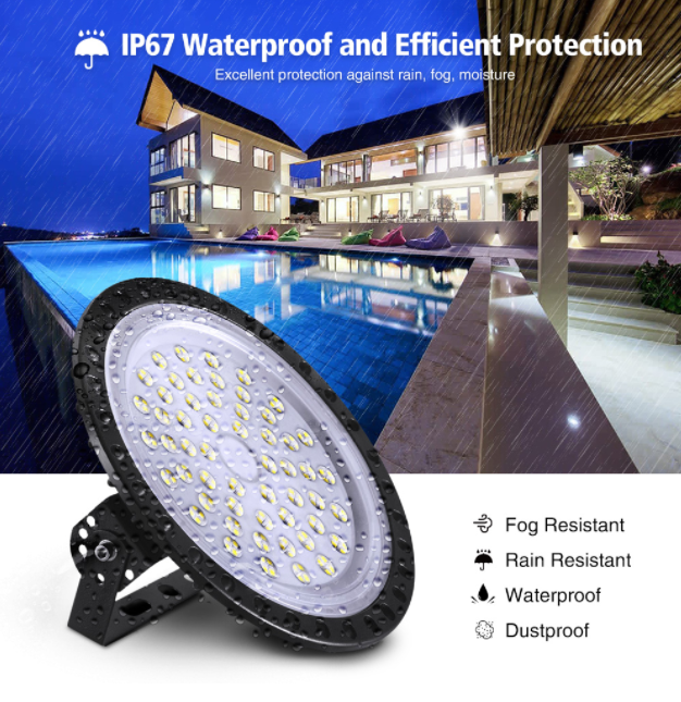 200W UFO LED High Bay Light Warehouse Industrial Light Fixture 20000LM