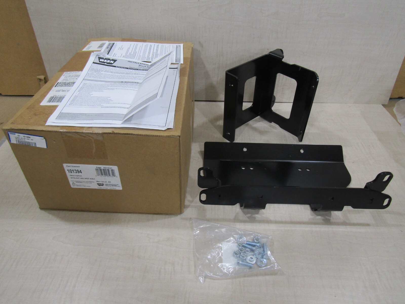 WARN WINCH MOUNT 2017-2023 CAN AM MAVERICK X3 BRAND NEW