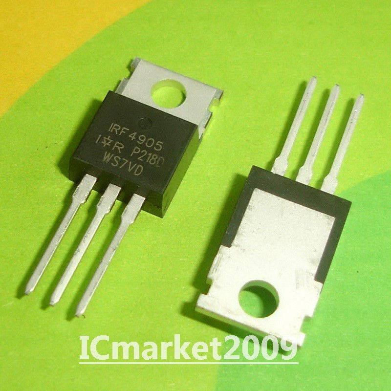 50 PCS IRF4905 TO-220 F4905 IRF4905PBF P-Channel MOSFET Transistor -55V -74A