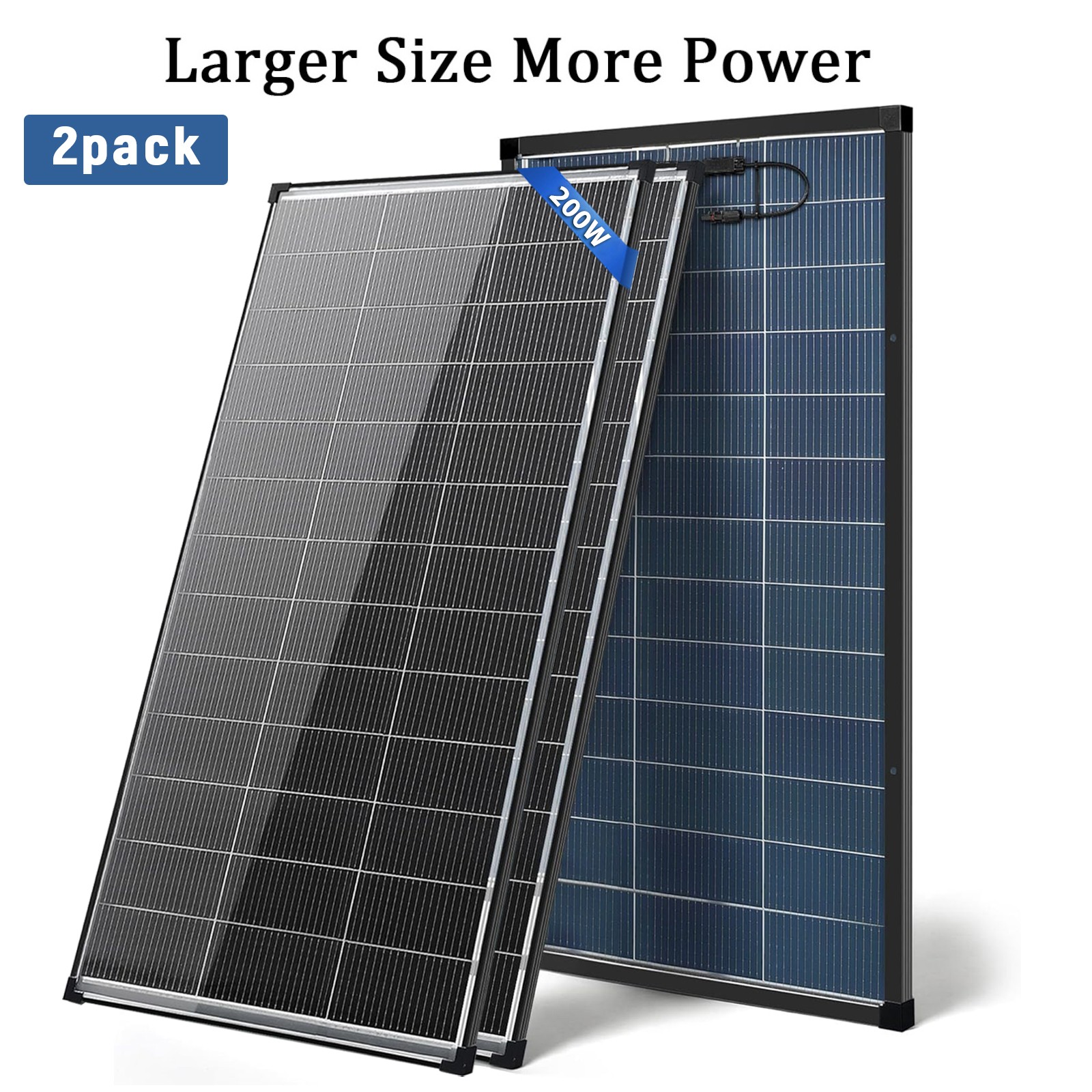 2*200W Solar Panel Double Sided Mono PV Panel 12V RV Outdoor Power Supply system