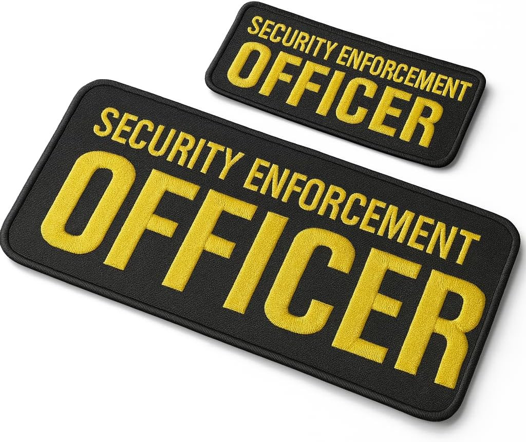 Security Patches for Vest, Embroidered Patches Security Enforcement Officer for