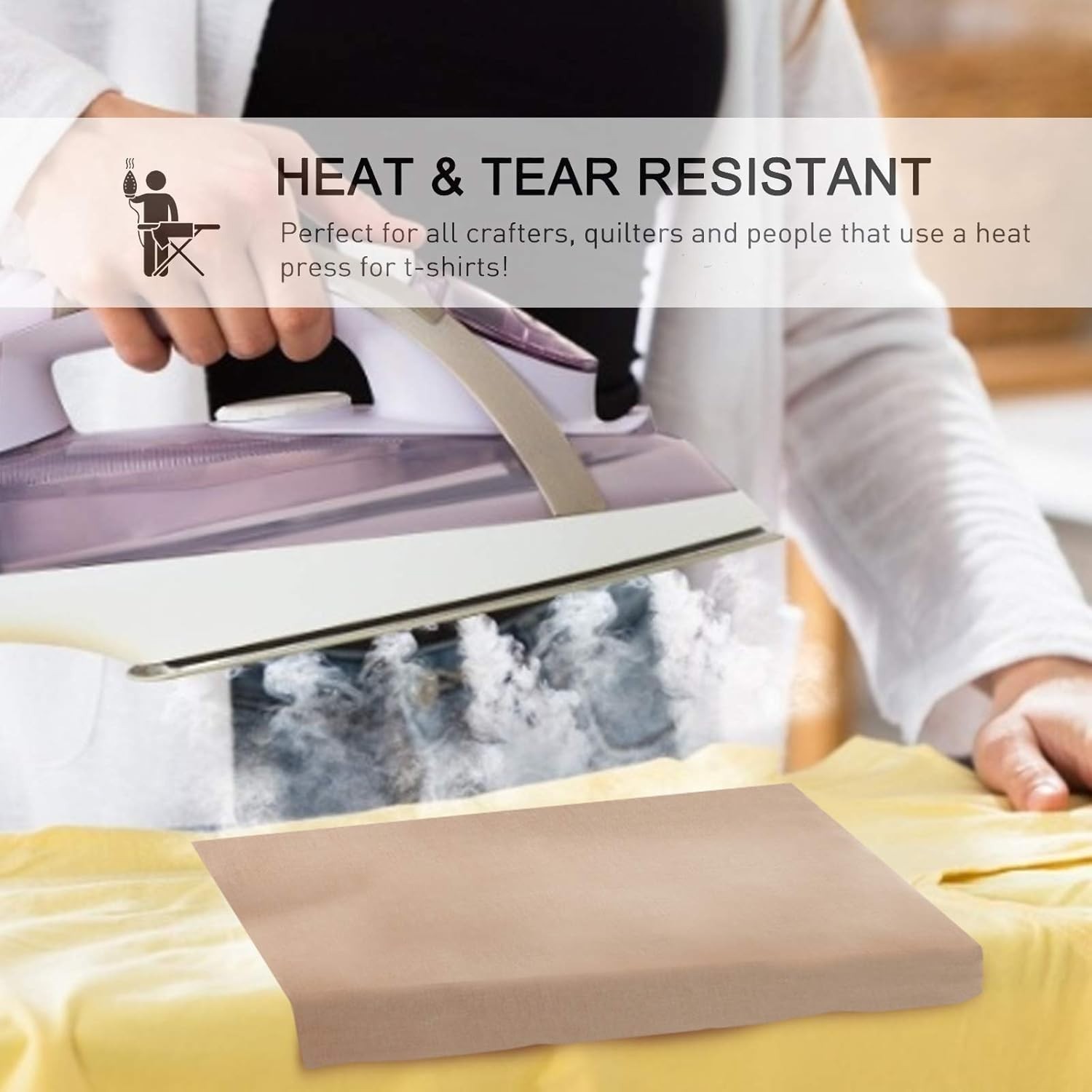 Versatile 12x16" PTFE Sheets for Heat Press - 3 Pack Non-Stick Solution