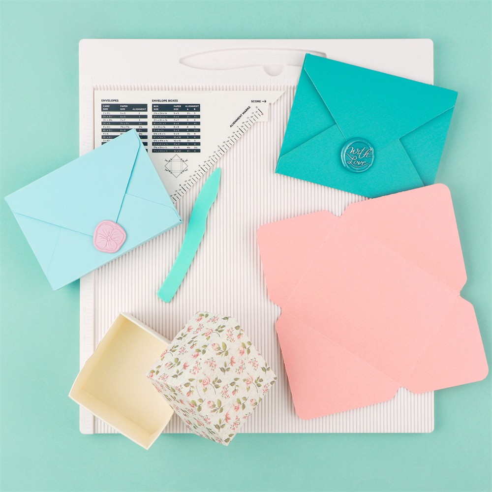 12x12" Multi-Purpose Scoring Board Envelope Gift Box Maker Scoring Tools