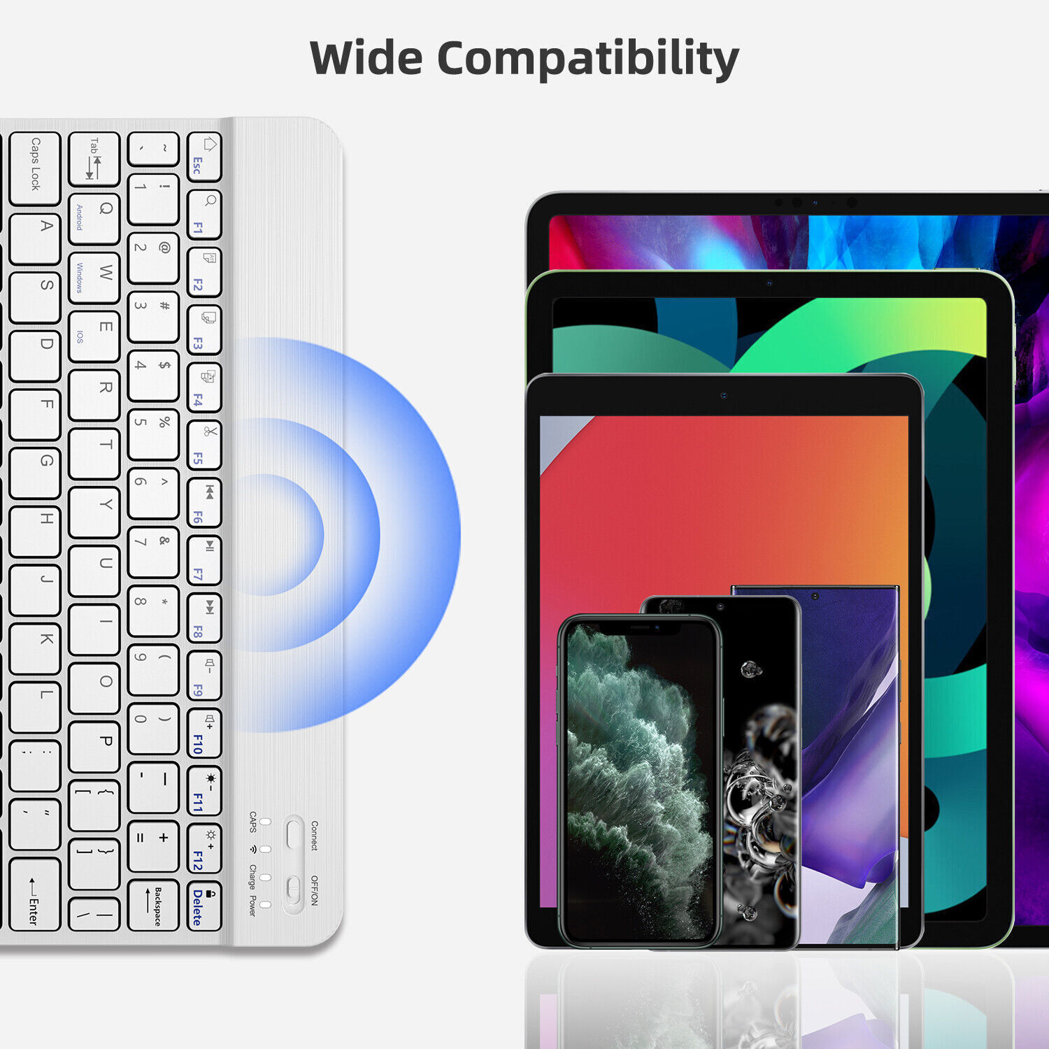Wireless Bluetooth Keyboard and Mouse Waterproof For Apple iPad Mac PC Computer