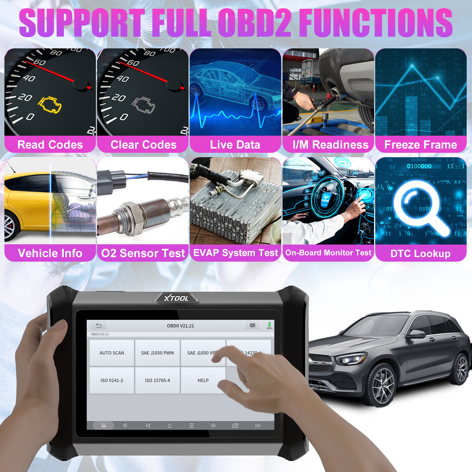 XTOOL D7S E.CU Coding Scanner Full Bidirectional Diagnostic Tool Code Reader